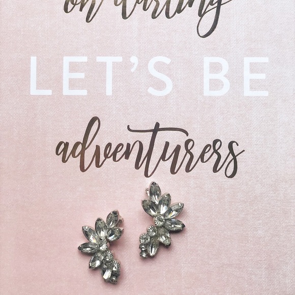 Glam vintage 50’s rhinestone climber earrings - Picture 4 of 4